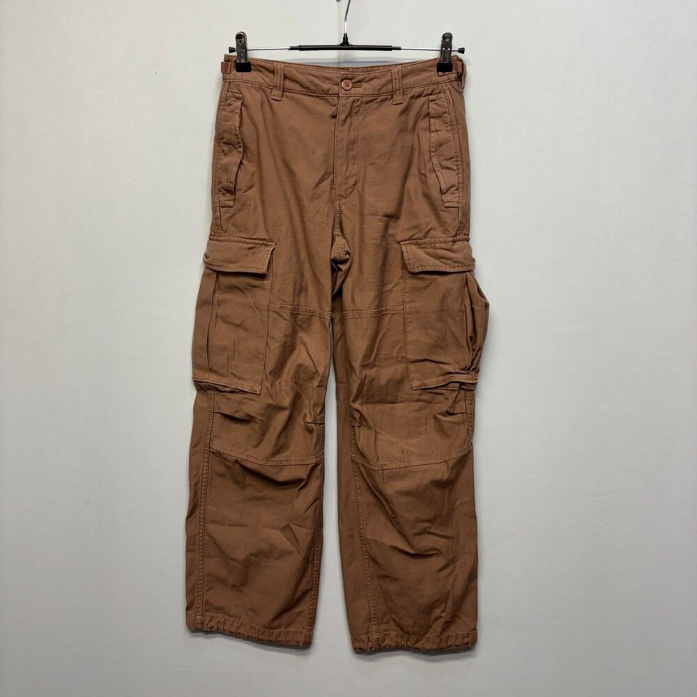 Tna Aritzia Women Utility Cargo Pants Size 2 Cotton Wide Leg C068 -21 - Picture 1 of 16